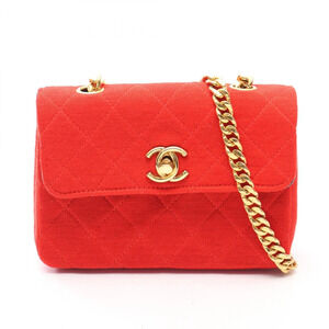 CHANEL Red Shoulder Bag